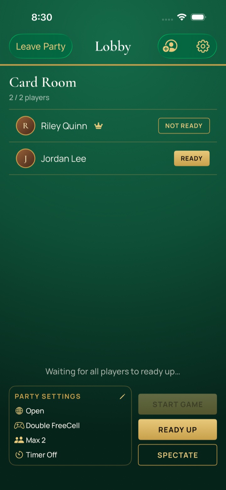 Multiplayer lobby with friends